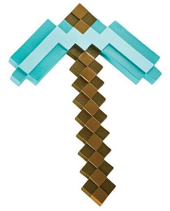 Minecraft Plastic Diamond Pickaxe Replica 40cm
